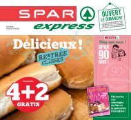 SPAR Express semaine 34-35