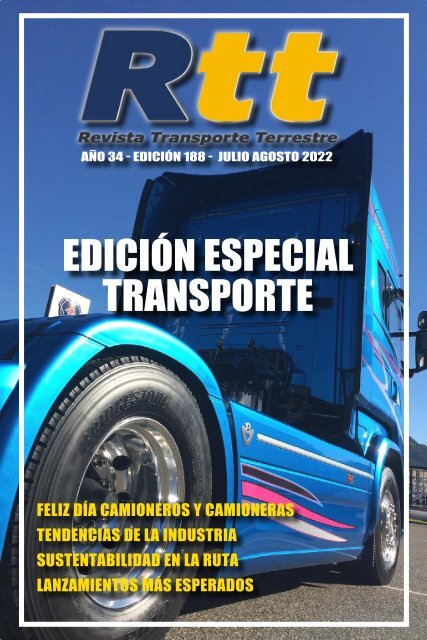 Edición 188 -  EDICIÓN ESPECIAL TRANSPORTE - julio/agosto 2022 año 34