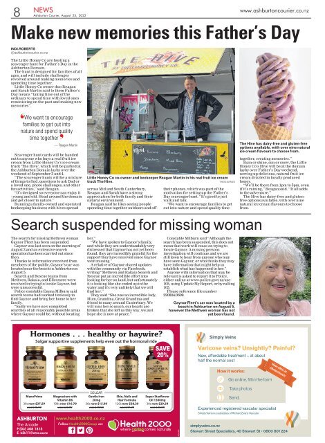 Ashburton Courier: August 25, 2022