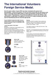 The International Volunteers Foreign Service Medal. - Skandinavisk ...