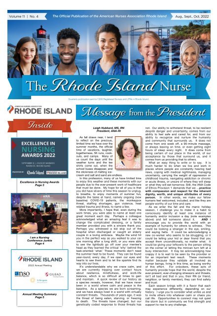 Rhode Island Nurse August 2022