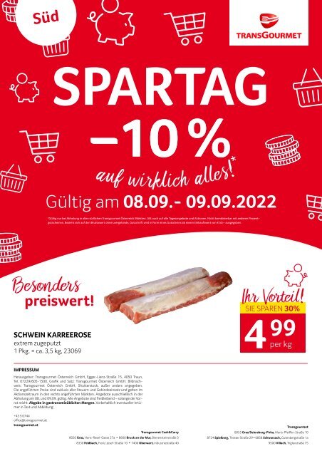 SPARTAGE - tgÖ Schwarzach, Villach, Spielberg, Graz & tgcc Märkte - 22-sud-kw36.pdf