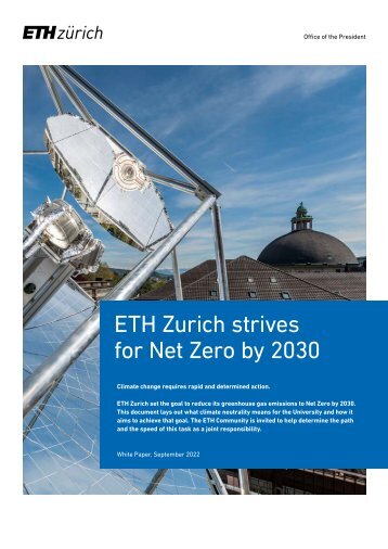 ETH-Whitepaper «Net Zero by 2030»