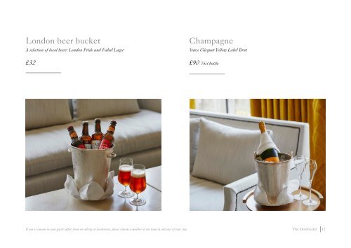 The Dorchester - In Room Amenities and Gifting Brochure