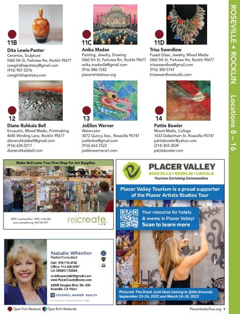 Placer Artists Tour 2022 Directory & Tour Guide