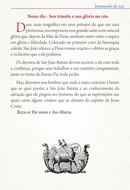 Novena a São João Batista