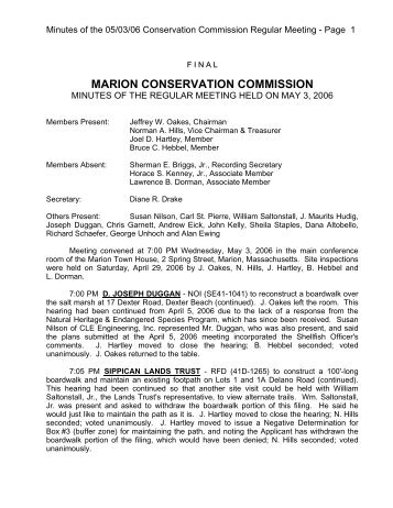 marion conservation commission