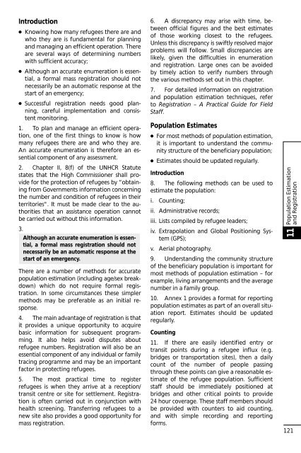 UNHCR Handbook for Emergencies - UNHCR eCentre