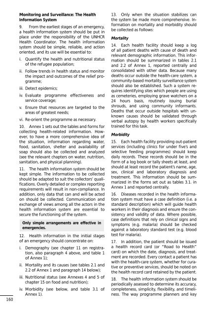 UNHCR Handbook for Emergencies - UNHCR eCentre