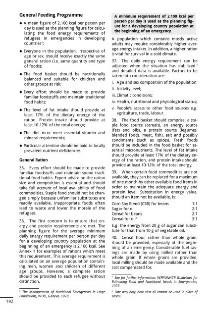 UNHCR Handbook for Emergencies - UNHCR eCentre