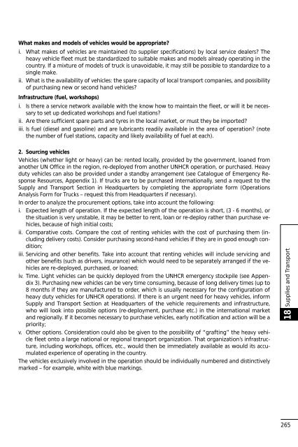 UNHCR Handbook for Emergencies - UNHCR eCentre