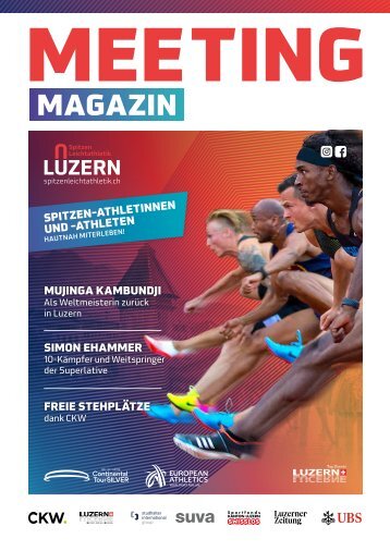 Spitzen Leichtathletik Luzern Programmheft 2022