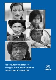 Procedural Standards for Refugee Status Determination ... - UNHCR