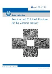 Reactive and Calcined Aluminas for the Ceramic Industry - Almatis