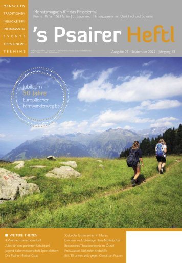s'Psairer Heftl - September Ausgabe 2022