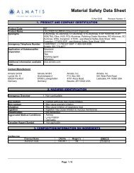 Material Safety Data Sheet