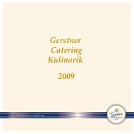Gerstner Catering Kulinarik ohne Preis