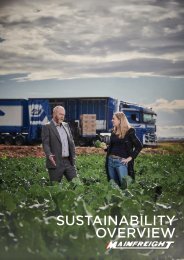 Mainfreight Sustainability Overview 2022
