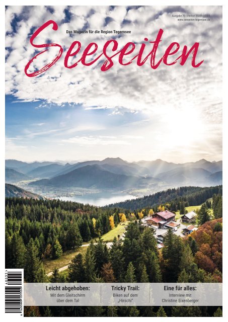 Seeseiten – das Magazin für die Region Tegernsee, Nr. 70, Ausgabe Herbst 2022