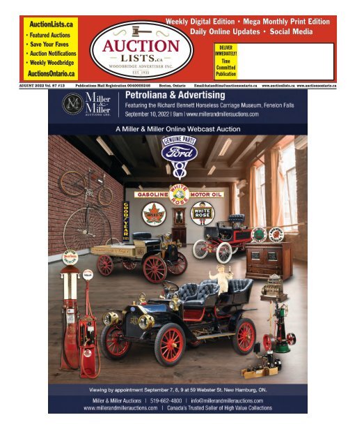 Woodbridge Advertiser/AuctionLists.ca - 2022-08-29