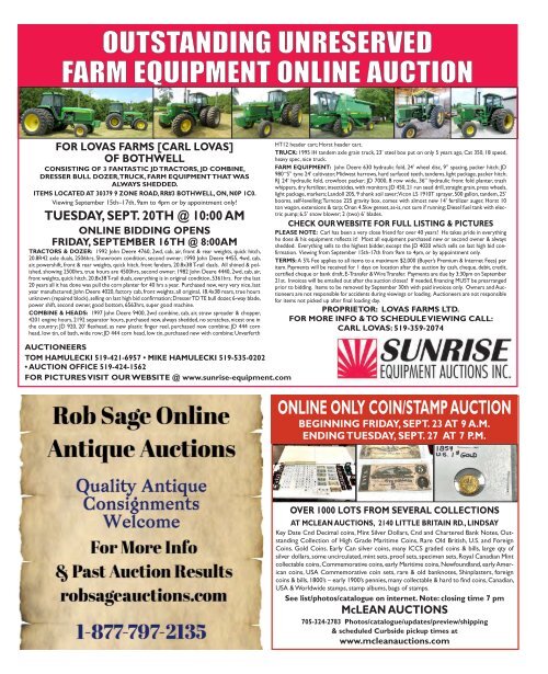 Woodbridge Advertiser/AuctionLists.ca - 2022-08-29