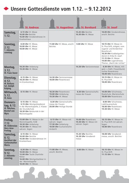 Aus unseren Gemeindeteilen - Katholische Kirchengemeinde St ...