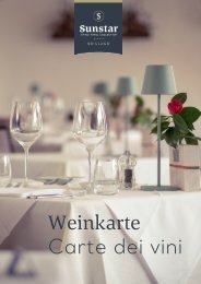 Caesar's Weinkarte