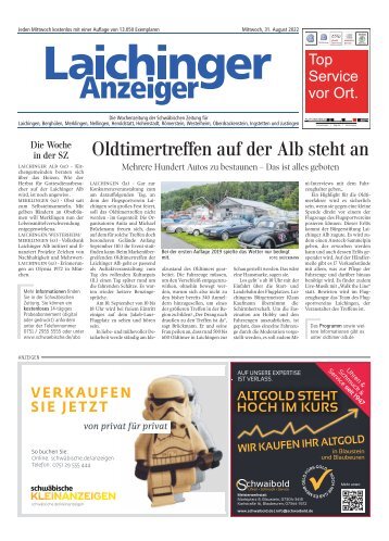 Laichinger Anzeiger 31.08.2022