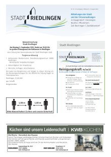 Amtliches Mitteilungsblatt Riedlingen 31.08.2022