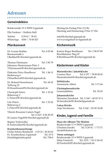 Gemeindebrief Im Blick - Nr. 147