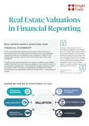 Knight Frank Real Estate Valuations in Financial Reporting