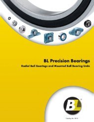 ® Catalog No. 0810 - BL Bearings