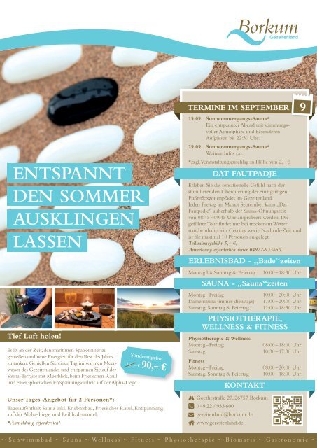 September-Ausgabe 2022 / Borkum-Aktuell - Das Inselmagazin