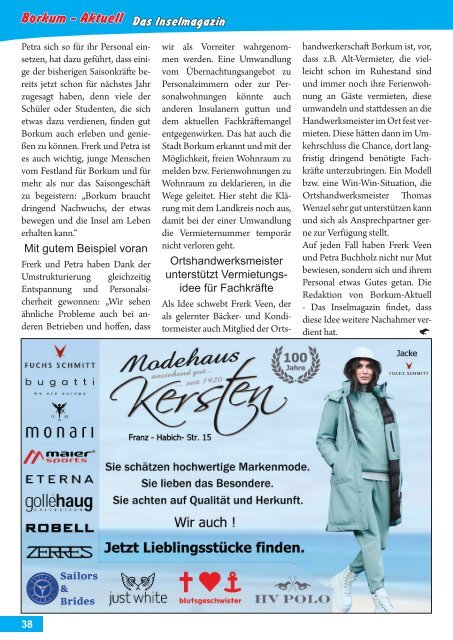 September-Ausgabe 2022 / Borkum-Aktuell - Das Inselmagazin