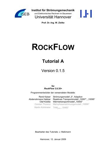 RockFlow Tutorial A - Institut für Strömungsmechanik - Leibniz ...