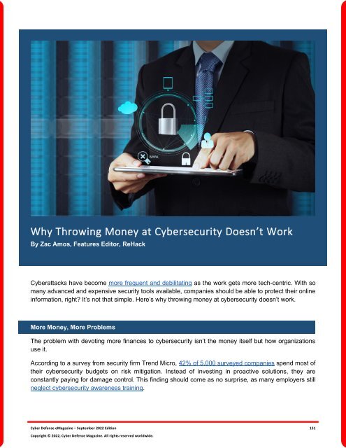 Cyber Defense eMagazine September Edition for 2022 #CDM