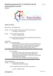 Messdienerplan St. Antonius vom 22.12.2012 bis zum - St. Reinhildis