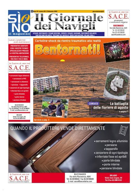 Giornale dei Navigli n. 30 - 2 settembre 2022