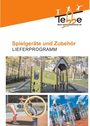 Spielgeräte und Zubehör - Lieferprogramm