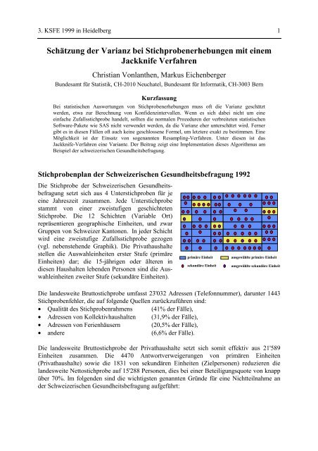 Schätzung der Varianz bei Stichprobenerhebungen mit ... - SAS-Wiki