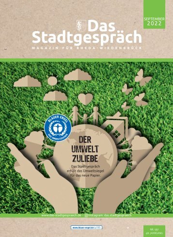 Das Stadtgespräch Ausgabe September 2022 auf Mein Rheda-Wiedenbrück