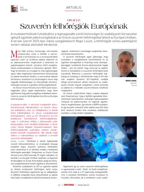 Computerworld magazin 2022.08.03. LIII. évfolyam 15. szám