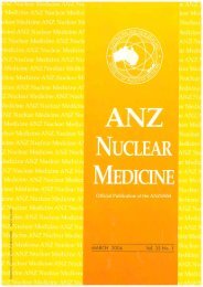 ANZ Nuclear Medicine March 2004 Vol 35 No 1 Part 1