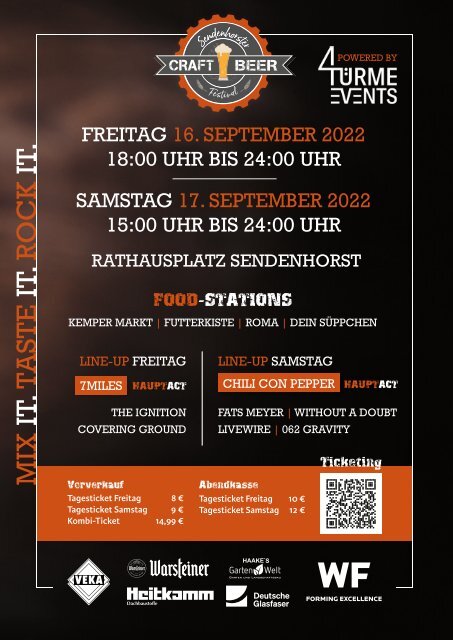 Töfte Regionsmagazin 09/2022 - Veranstaltungen im Töfte-Land