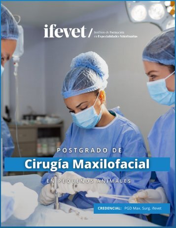 Folleto Postgrado de Cirugía Maxilofacial  ifevet - UCV