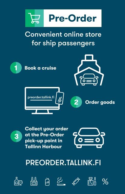 Tallink Silja Line Spirits, Wine and Tobacco pricelist Valid until 12/2022