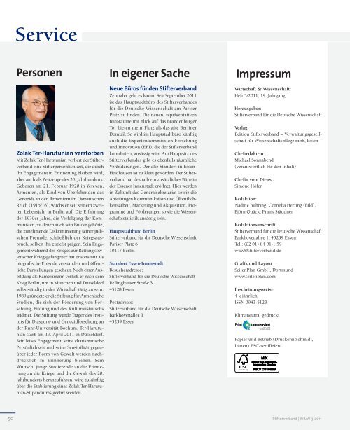 wuw_2011-03.pdf - Stifterverband für die Deutsche Wissenschaft