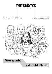 Wer glaubt ist nicht allein! - St. Ulrich