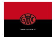 Sponsoring im GHTC - Gladbacher Hockey