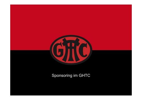 Sponsoring im GHTC - Gladbacher Hockey